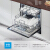 Midea(Midea)8セイントのWiFi智控洗全能除菌乾燥組込み式家庭用食器洗い機WQP 8-W 3908 J-CN