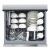 ハイアベル(Haier)Casarte 8セクの家庭用食器洗い機のセトリを挿入して引き出し式の食器洗い機WQP 60 SSに埋め込みます。