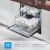 Midea(Midea)食器洗い機家庭用埋め込み式8セクWIFIスト洗浄浄菌(3-8口の家黒