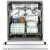 ヨロッパグリス倍科(BEKO)12セクトの半埋込式食器洗い機家庭用高温除菌乾燥プラグDSN 05301 Xセルバー