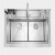 利澳克鲁尼（KLOLH）水槽の食器洗い機家庭用全自動埋込み超音波洗い込み果物と野菜の三合900集積水槽X 1301