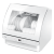 ハイアル食器洗い機6セスト家庭用卓上高温消毒除菌機乾燥高速小海貝白