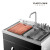 浙江派（ZHEPΛi）Z 9 L 1-X 6家庭用集积水槽食器洗い机一体式埋込み式304スティンレス全自動除菌消毒乾燥ブシ椀