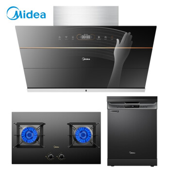 Midea(Midea)13セトの独立式家庭用食器洗い機は乾燥したWIFIレインテリッジ洗濯一体型の組込み式皿洗濯機J 10+ガス台所セトJ 62+Q 70をプリセットします。