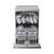 Midea(Midea)食器洗い器家庭用13セトの组み込み式独立式GX 600ダブドレーブバーン3段の喷き腕乾き机イレンテト家电キーボード